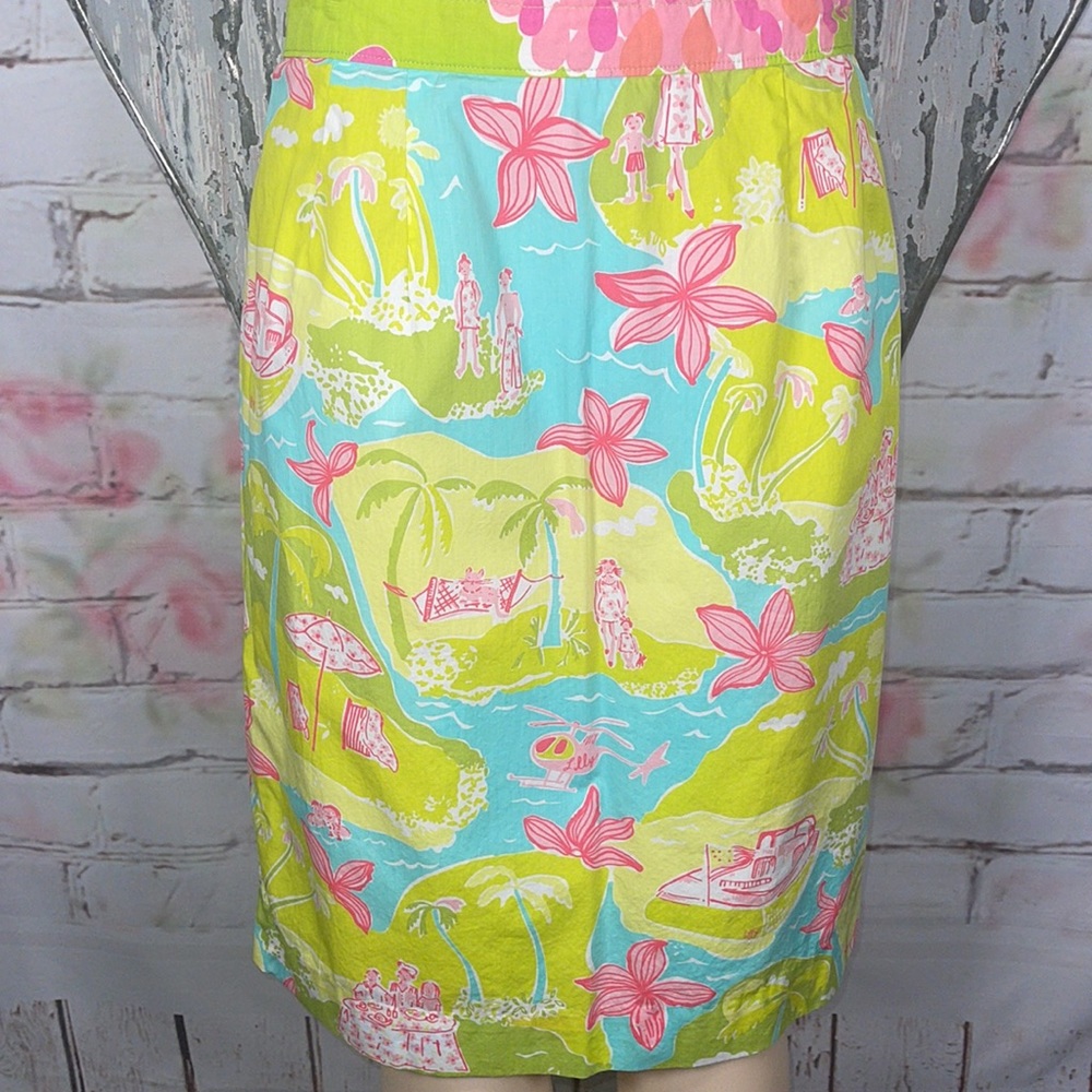 Lilly Pulitzer floral skirt Size 14 💞 - Picture 2 of 9